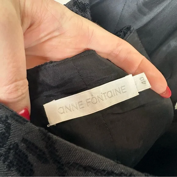 Anne Fontaine Black Brocade Vest - Picture 10 of 10